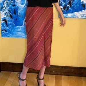 Banana Republic Women's Red and Orange Skirt